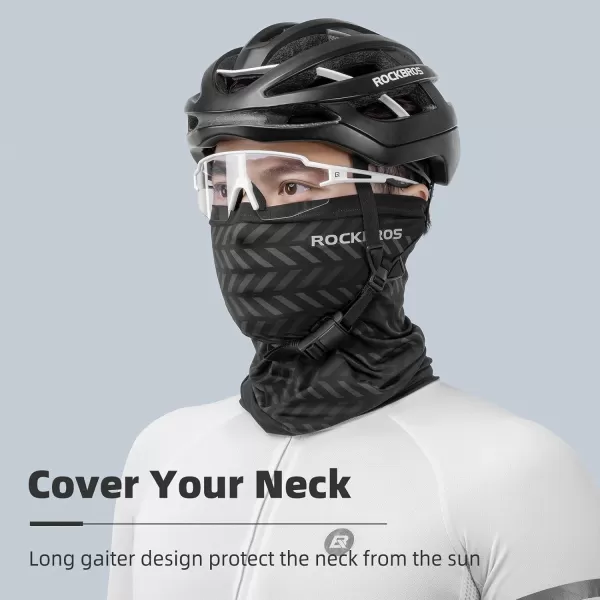 imageROCKBROS Cooling Neck Gaiter Face Mask Fishing Scarf Face Cover for Men WomenBlack 1