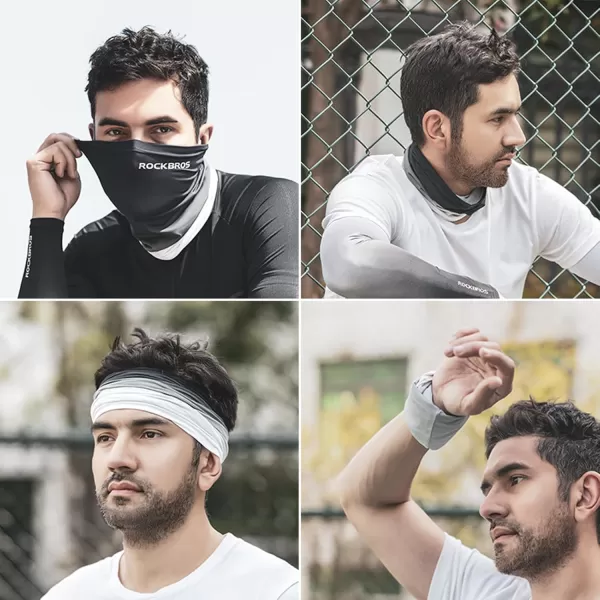 imageROCKBROS Cooling Neck Gaiter Face Mask Fishing Scarf Face Cover for Men WomenBlack 2