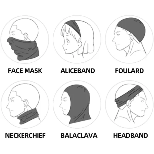 imageROCKBROS Cooling Neck Gaiter Face Mask Fishing Scarf Face Cover for Men WomenBlack