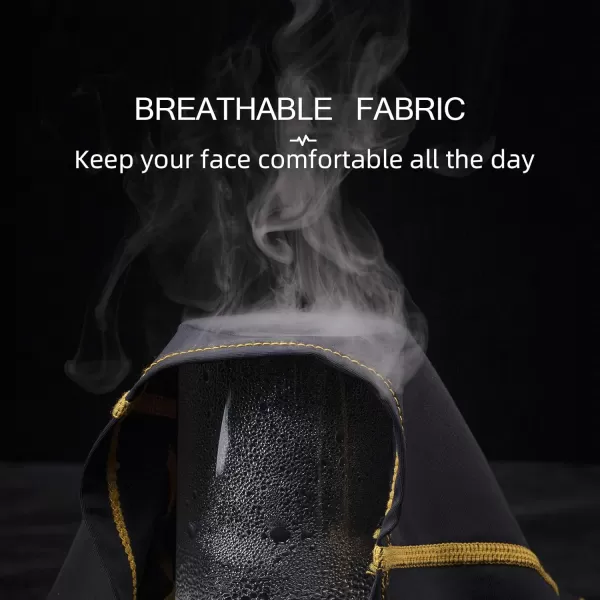 imageROCKBROS Cooling Neck Gaiter Face Mask Fishing Scarf Face Cover for Men WomenBlack Yellow 1