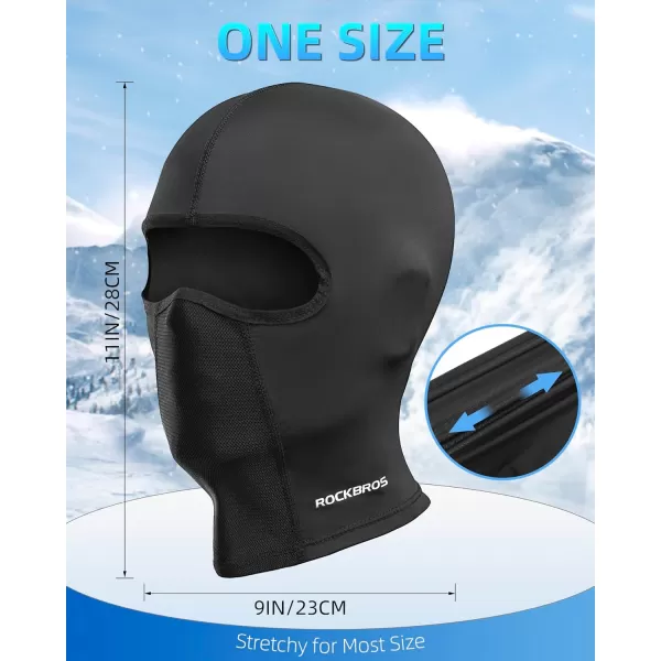 imageROCKBROS Cooling Neck Gaiter Ice Silk UV Protection BalaclavaBlack 1