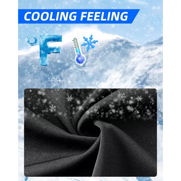 imageROCKBROS Cooling Neck Gaiter Ice Silk UV Protection BalaclavaBlack 1