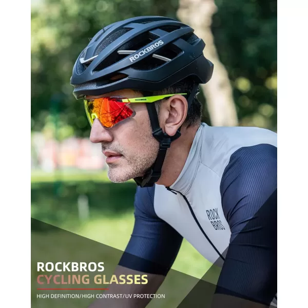 imageROCKBROS Cycling Glasses For Men UV Protection Bike Glasses For Men Cycling Sunglasses Sports Glasses for Running MTBRed