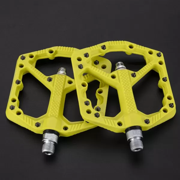 imageROCKBROS Mountain Bike Pedals Flat MTB Pedals Nylon Fiber Bicycle Platform Pedals for Road Mountain BMX MTB Bikesgreen