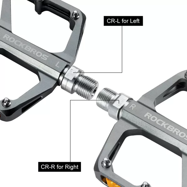 imageROCKBROS Mountain Bike Pedals MTB Pedals Bicycle Flat Pedals Aluminum 916quot Sealed Bearing Lightweight Platform for Road Mountain BMX MTB BikeReflective PedalsTitanium