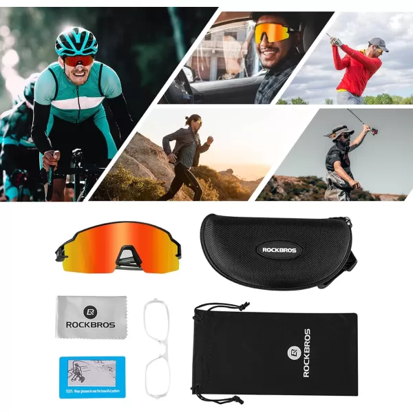 imageROCKBROS Photochromic Sports Sunglasses for Men Women Cycling UV ProtectionGrey