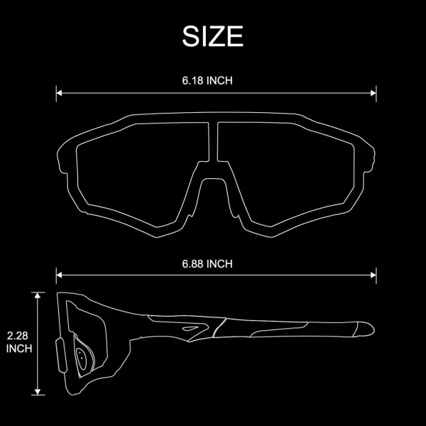 imageROCKBROS Photochromic Sunglasses for Men Women Sports Cycling Glasses UV Protection Windproof Bike Glasses for RunningBlack2