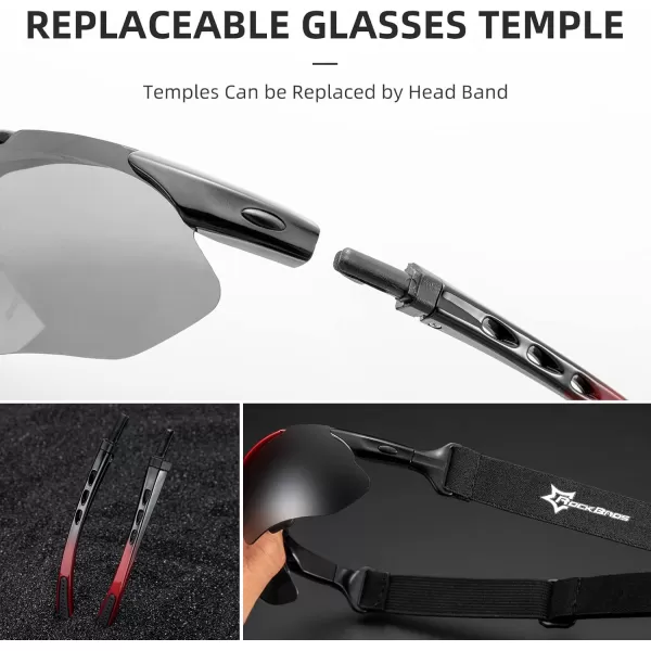 imageROCKBROS Polarized Sports Sunglasses UV Protection Cycling Glasses OutdoorWhite