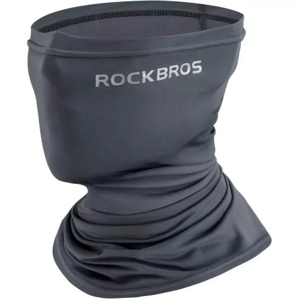 imageROCKBROS Cooling Neck Gaiter Bandana Face Mask for Men Neck Gaiters Summer Half Face Scarf Cover Sun UV ProtectionDark Gray