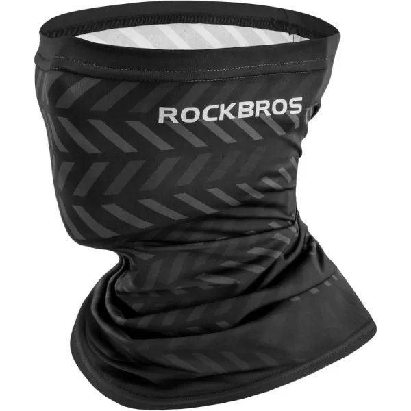 imageROCKBROS Cooling Neck Gaiter Face Mask Fishing Scarf Face Cover for Men WomenBlack 1