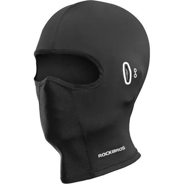 imageROCKBROS Cooling Neck Gaiter Ice Silk UV Protection BalaclavaBlack 1