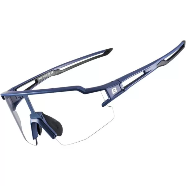 imageROCKBROS Photochromic Sports Sunglasses for Men Women Cycling UV ProtectionBlue
