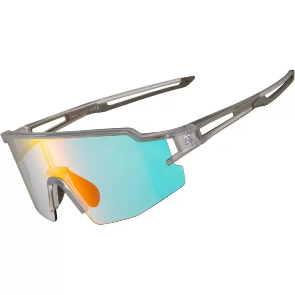 imageROCKBROS Photochromic Sports Sunglasses for Men Women Cycling UV ProtectionTransparent