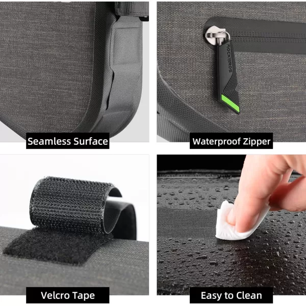 imageROCKBROS 5L Bike Bicycle Frame Bag Waterproof Bikepacking Bike Bag Triangle Frame Bag Large Bike Storage Bag Under Frame 5Lblack