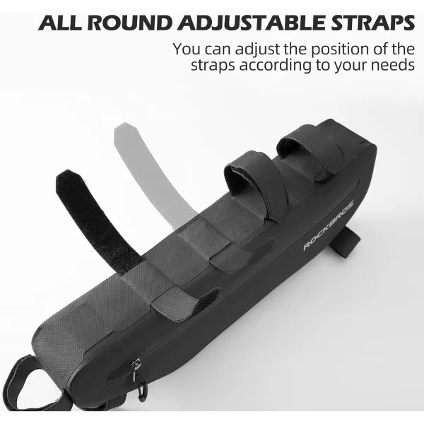 imageROCKBROS Bike Frame Bag Waterproof Bike Triangle Bag Bicycle Under Top Tube Bag Corner Pouch Storage Bag for Cycling Accessories