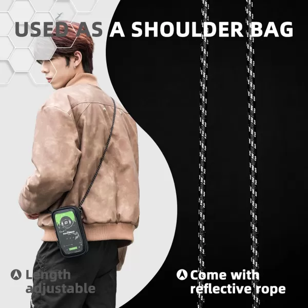 imageROCKBROS Bike Phone Mount Bag Bicycle Phone Holder Waterproof Bike Bag 360Rotatable Shockproof Handlebar Cycling Pouch Bike Accessories Motorcycle Cell Phone Holder Below 68with Rain Cover