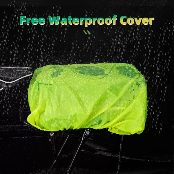 imageROCKBROS Bike Rack Bag Bike Trunk Bag Rear Bike Rack Bag for Travel with Rain Cover ampamp Reflective Stripes 6LBlack9L