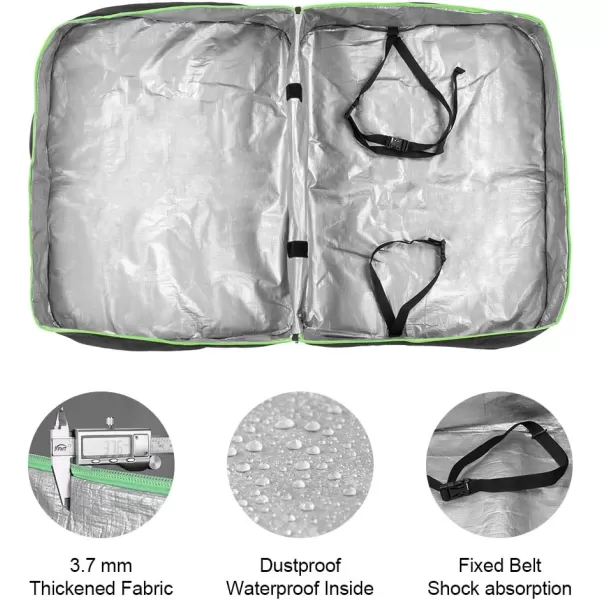 imageROCKBROS Bike Travel Bag for 1620 inches Bikes Bike Travel Case Bike Bag For Air Travel