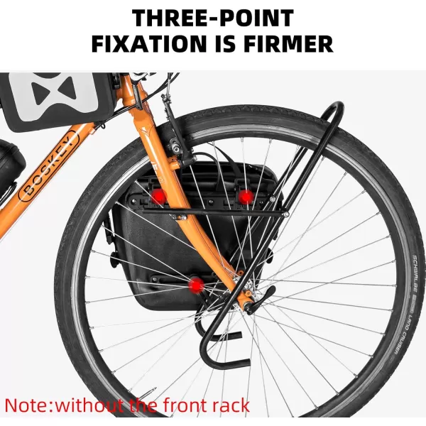 imageROCKBROS Front Roller Panniers Bag Front Rack Bike Bag Sturdy Shelf Package with Carrying Handle ampamp Free Shoulder Strap for Touring Picnic Commuting 1 PairBlack2