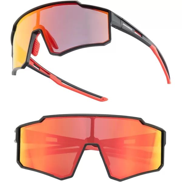 imageROCKBROS Polarized Cycling Glasses Sports Sunglasses Women Men UV400 Protection TR90 Frame Running GlassesBlack