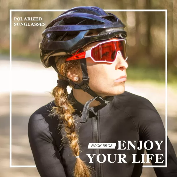 imageROCKBROS Polarized Cycling Sunglasses for Men Sports Glasses Women UV protection Bike Glasses for Driving Running FishingFrameblack YellowLens Yellow