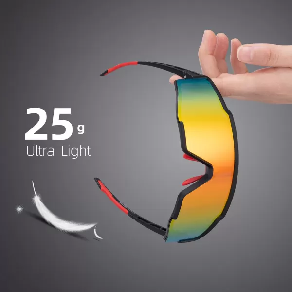 imageROCKBROS Polarized Sunglasses for Men Women Cycling Glasses Sports Driving Bike Fishing Running Sunglasses TAC UV400Black