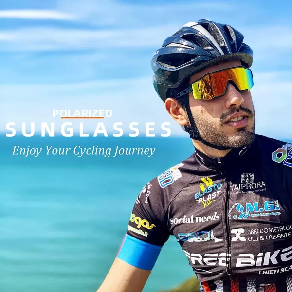 imageROCKBROS Polarized Sunglasses for Men Women Cycling Glasses Sports Driving Bike Fishing Running Sunglasses TAC UV400Black