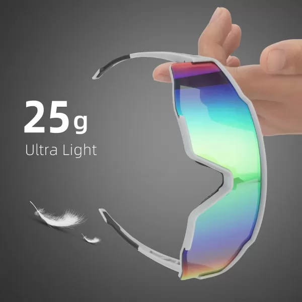 imageROCKBROS Polarized Sunglasses for Men Women Cycling Glasses Sports Driving Bike Fishing Running Sunglasses TAC UV400Gray