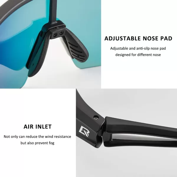 imageROCKBROS Polarized Sunglasses for Men Women UV Protection Cycling Sunglasses Sport GlassesBlack Yellow