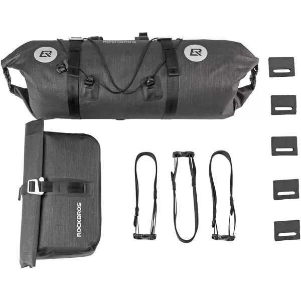 imageROCKBROS Waterproof Handlebar Bags 12L20L Bikepacking Bags Front 2 Dry Packs for MTB Road Bicycles Bikepacking Accessories