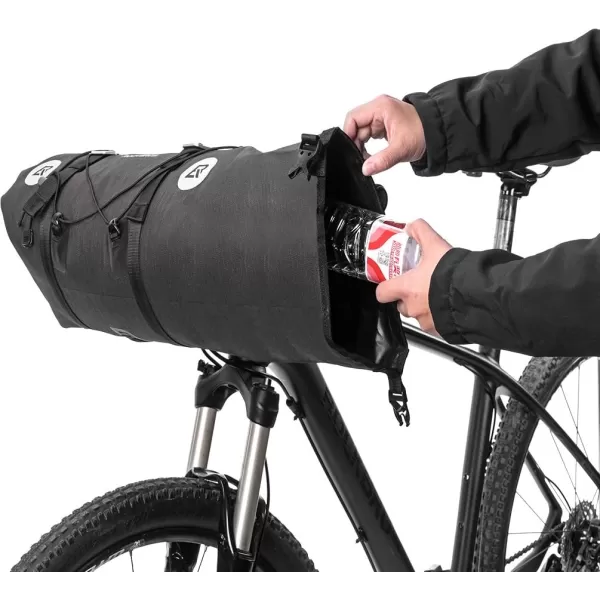 imageROCKBROS Waterproof Handlebar Bags 12L20L Bikepacking Bags Front 2 Dry Packs for MTB Road Bicycles Bikepacking Accessories