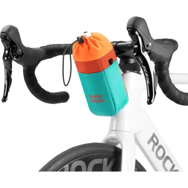 imageROCKBROS Bike Cup Holder Bike Water Bottle Holder Bag for Kid with Pocket Bicycle Water Bottle Drink Cup Cage for Cruiser Scooter Mountain Bike Road Bike Wheelchair