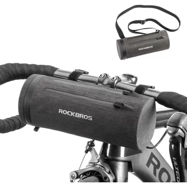 imageROCKBROS Bike Handlebar Bag Bike Bag Front Frame Storage Bag Commuter Shoulder Bag Waterproof LargeCapacity Front Pack for Road Bike MTB Mountain Bike