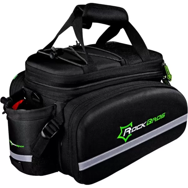 imageROCKBROS Bike Trunk Bag 17L45L Bike Rear Rack Bag Bike Bags for Bicycles Rear Rack Waterproof Bike Rack BagBlack Grey