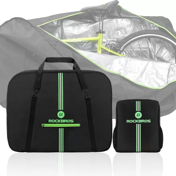 imageROCKBROS Folding Bike Bag bike travel bag bike carry bag Waterproof 19Bike Storage Bike Transport Case Outdoor Bike Cover for TransportAir TravelCar RacksMoving house