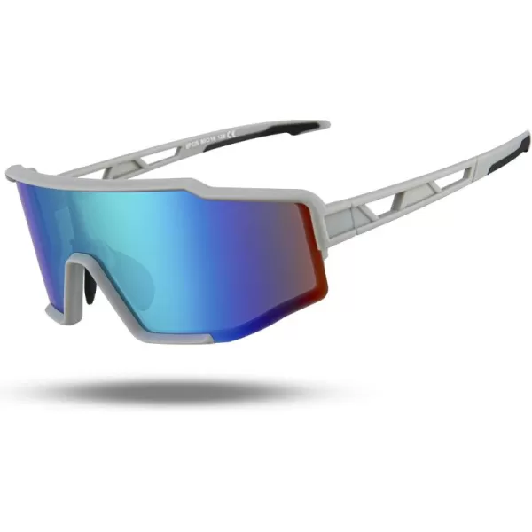 imageROCKBROS Polarized Sunglasses for Men Women Cycling Glasses Sports Driving Bike Fishing Running Sunglasses TAC UV400Gray