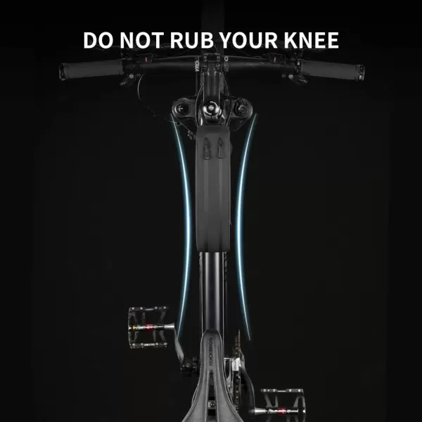 imageROCKBROS Bike Bag Top Tube Bike Frame Bag Waterproof Two Zipper Pockets Bike Pouch Top Tube Bike Bags for BicyclesBlack