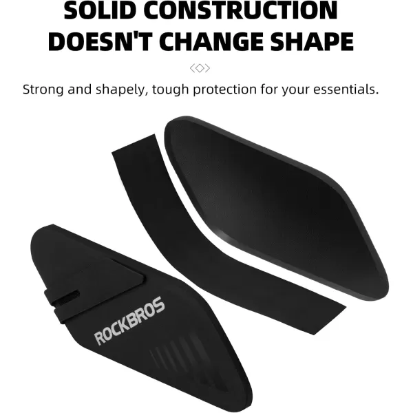 imageROCKBROS Bike Bag Waterproof 06L Bike Seat Bag Frame Bag Lightweight Bike Saddele Bag Top Tube Bag Accessories for Mountain MTB Road Foldable Bikes