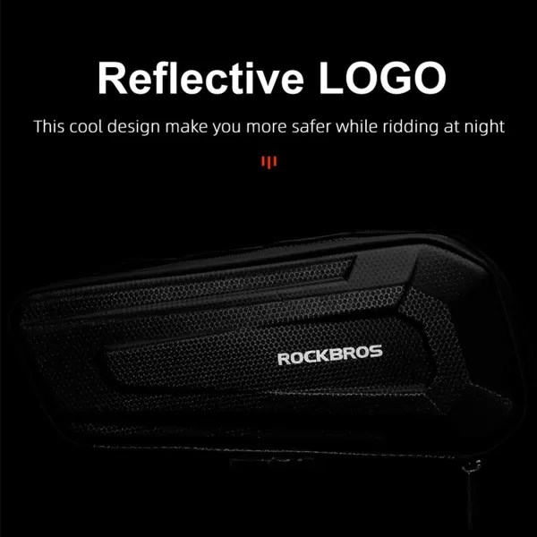 imageROCKBROS Bike Frame Bag Bike Storage Triangle Bag Bicycle Under Top Tube Saddle Bag WaterResistant EVA Cycling Bike Accessories Pouch for Mountain Road Bike