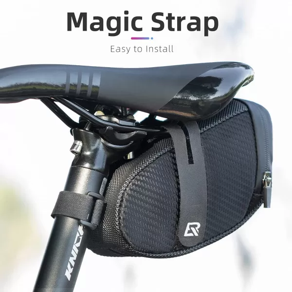 imageROCKBROS Bike Saddle Bag Bike Bag Under Seat Strapon Cycling Wedge Pack Bike Seat Storage Bag for Mountain Road Bikes 075L