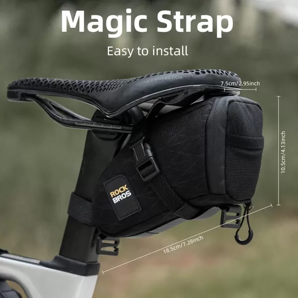 imageROCKBROS Bike Triangle Bag Bike Frame Bag Waterproof Bike Saddle Bag for Cycling Accessories Pouch for Mountain Road Bike 3 Pieces Combi