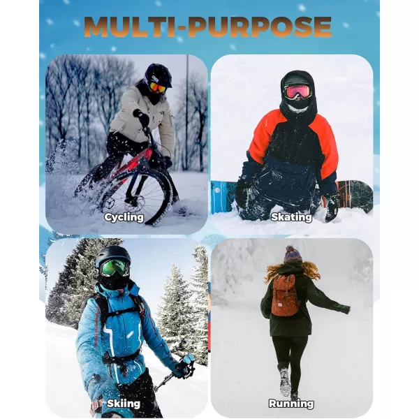 imageROCKBROS Kids Balaclava Ski Mask Winter Mask for Cold Weather Windproof Kids Neck Gaiters for Skiing Cycling OutdoorPink