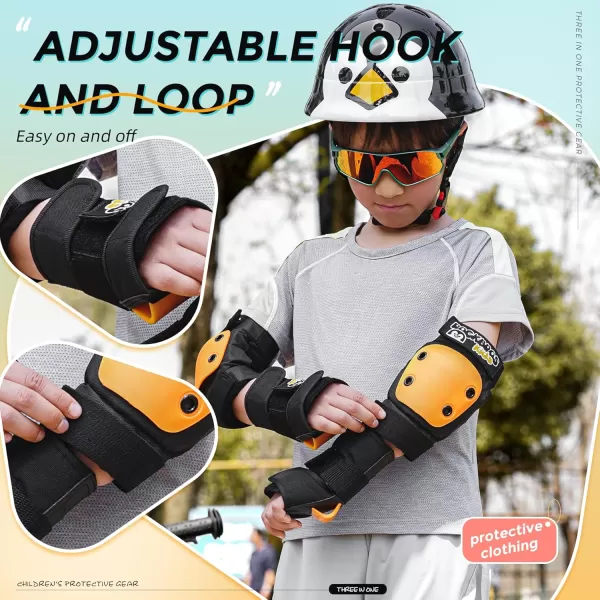imageROCKBROS Kids Knee Pad Protective Gear Set Elbow Pads Guards for Cycling Roller Skates BMX Bike Skateboard Inline Skatings Scooter Riding SportsSmall