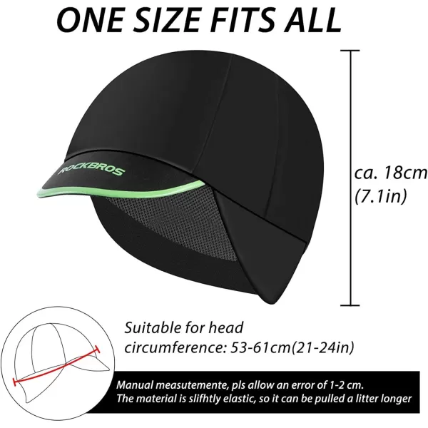 imageROCKBROS Mens Cycling Cap Breathable Sun Proof Helmet Liner Hat Black