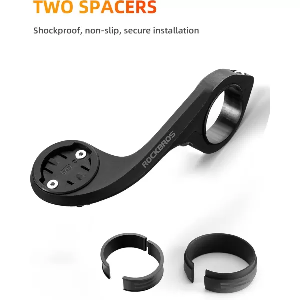 imageROCKBROS Out Front Mount Compatible with Garmin iGPSPORT  Bike Handlebar 126138 3235mm