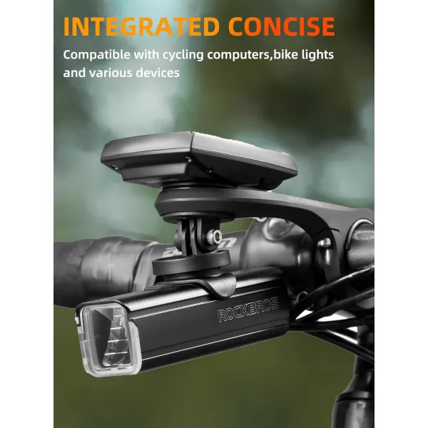 imageROCKBROS Out Front Mount Compatible with Garmin iGPSPORT  Bike Handlebar 126138 3235mm