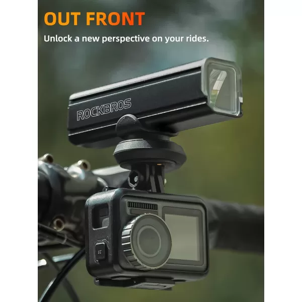 imageROCKBROS Out Front Mount Compatible with Garmin iGPSPORT  Bike Handlebar 126138 3235mm