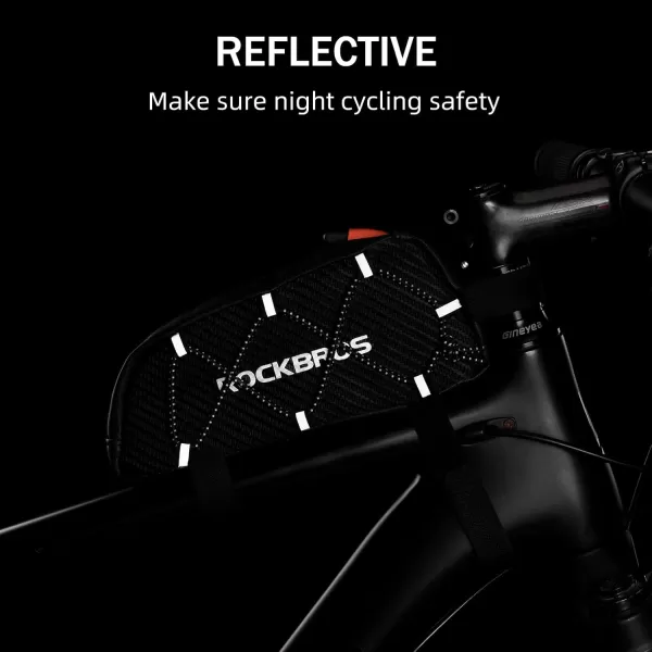 imageROCKBROS Top Tube Bike Bag Bicycle Front Frame Bag Bike Accessories Pouch Compatible with iPhone 141312 Pro Galaxy S22S21STYLE 1
