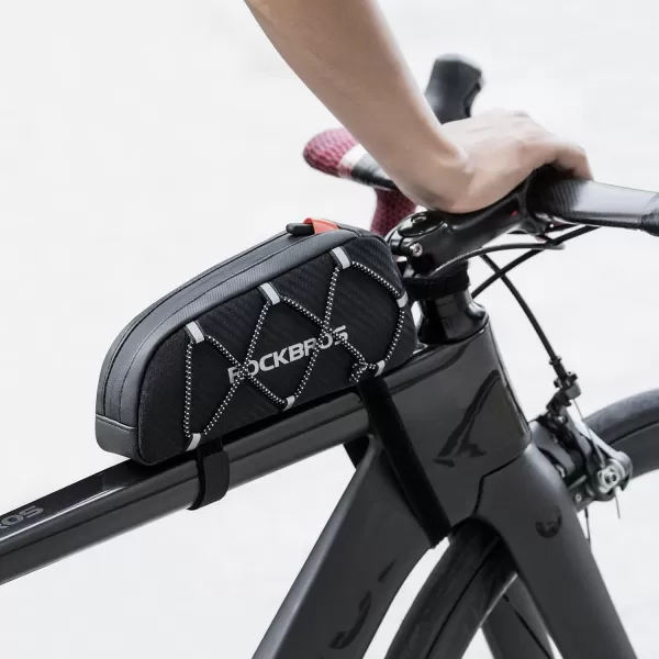 imageROCKBROS Top Tube Bike Bag Bicycle Front Frame Bag Bike Accessories Pouch Compatible with iPhone 141312 Pro Galaxy S22S21STYLE 1