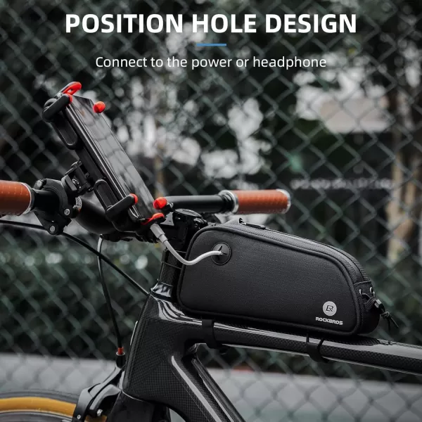 imageROCKBROS Top Tube Bike Bag Bicycle Front Frame Bag Bike Accessories Pouch Compatible with iPhone 141312 Pro Galaxy S22S21STYLE 2